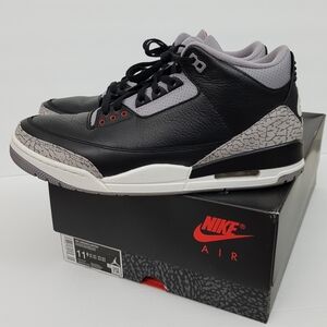 Air Jordan Retro 3 OG Black Cement Mens 11.5